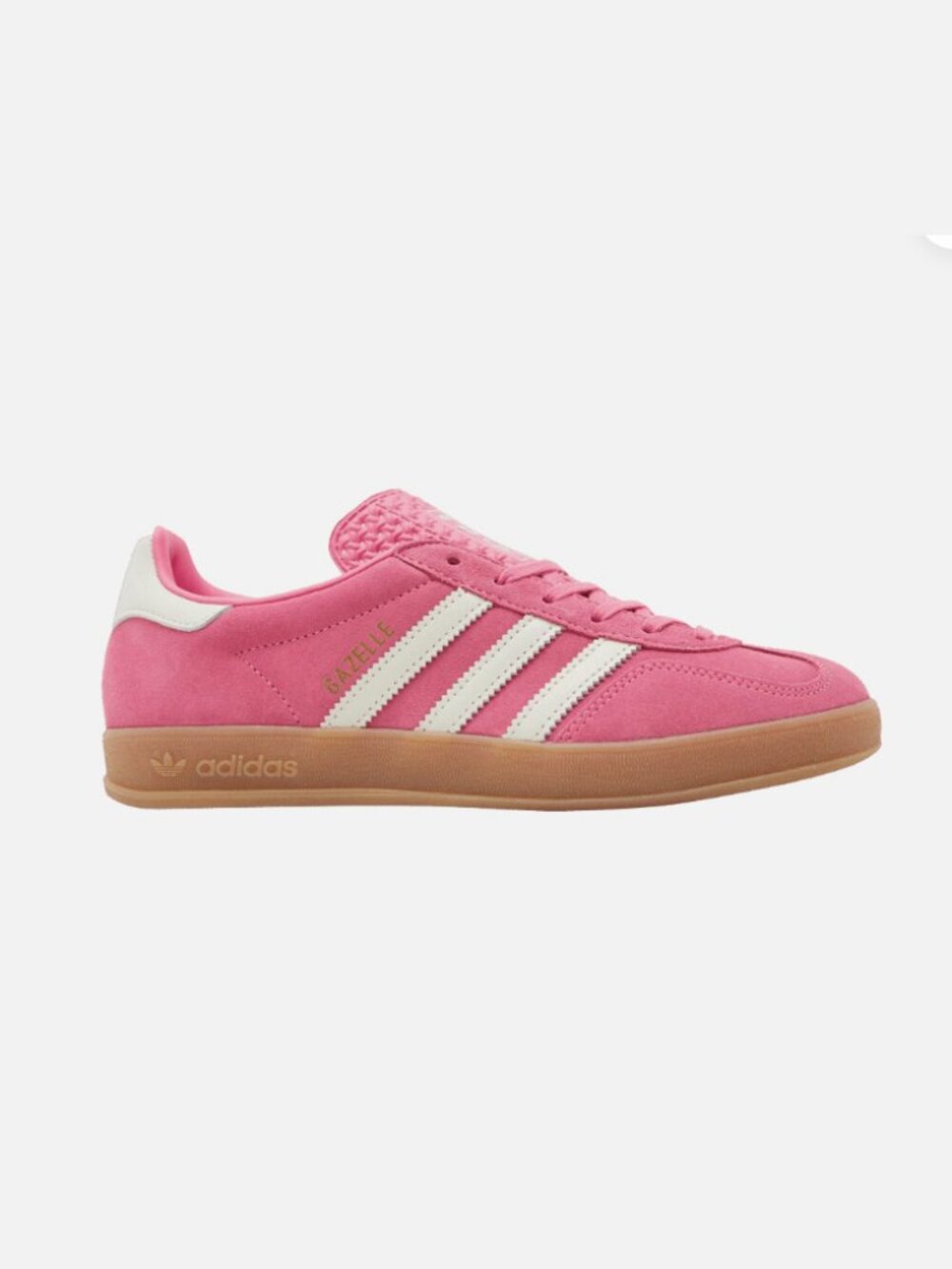 Adidas Gazelle Indoor Pink White Gum Women's Size 7 Sneakers NEW